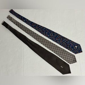 Vintage Yves Saint Laurent Christian Dior Monsieur Neck Tie Paisley Silk Lot 3